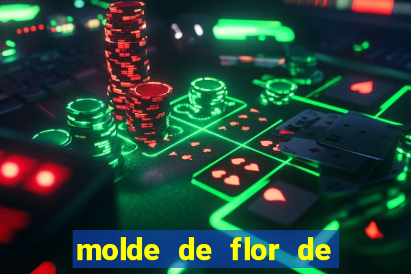 molde de flor de eva grande para imprimir